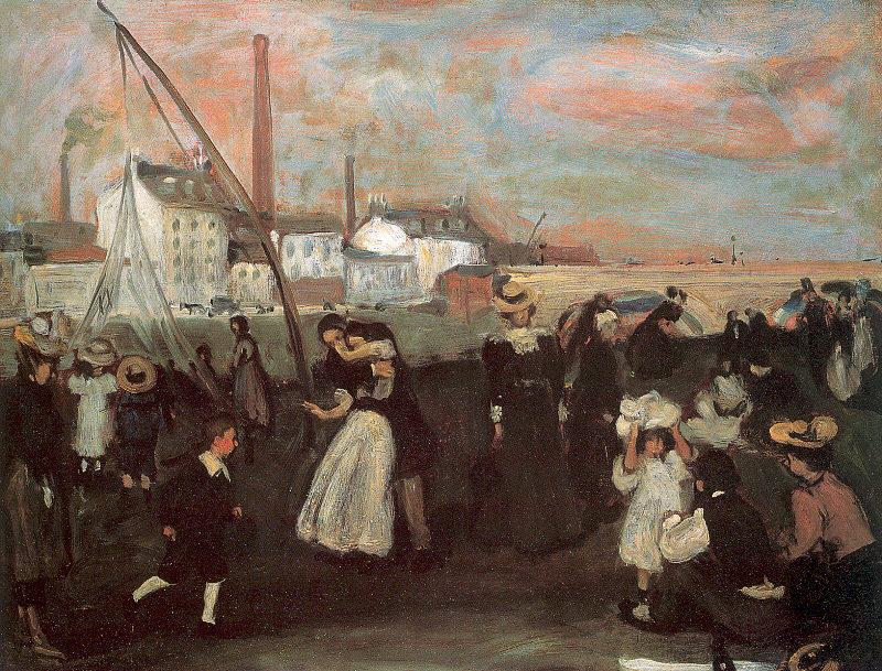 Glackens, William James On the Quai oil painting image